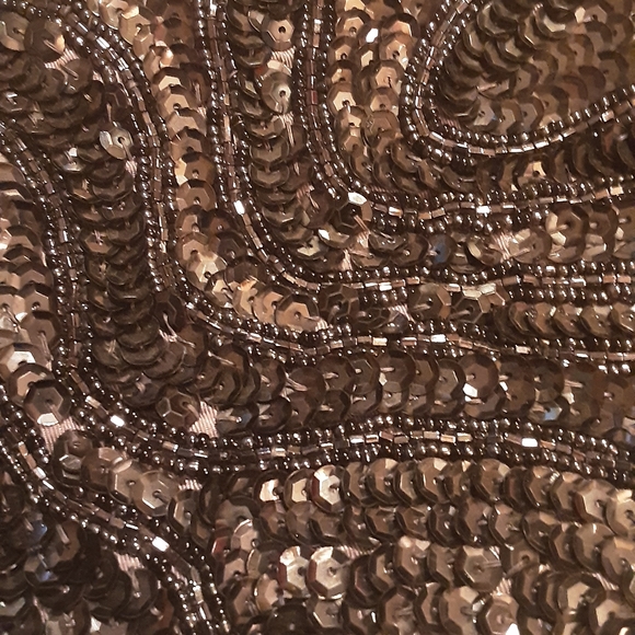 Sequined small hand clutch bag - Picture 3 of 4